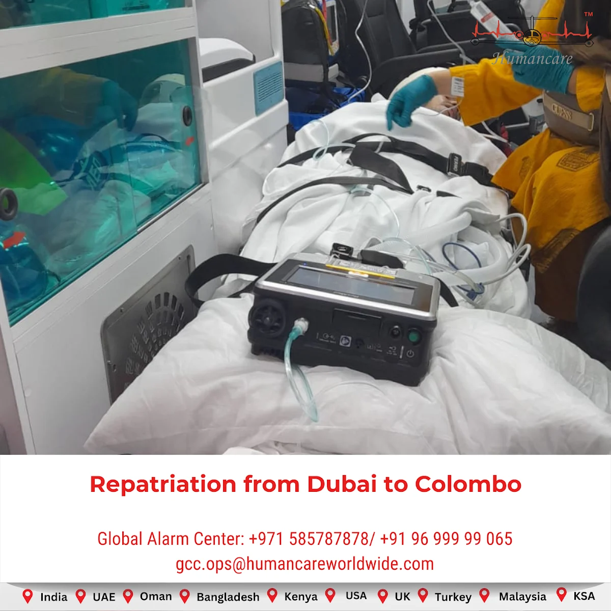 Air Ambulance Dubai - Humancare World Wide