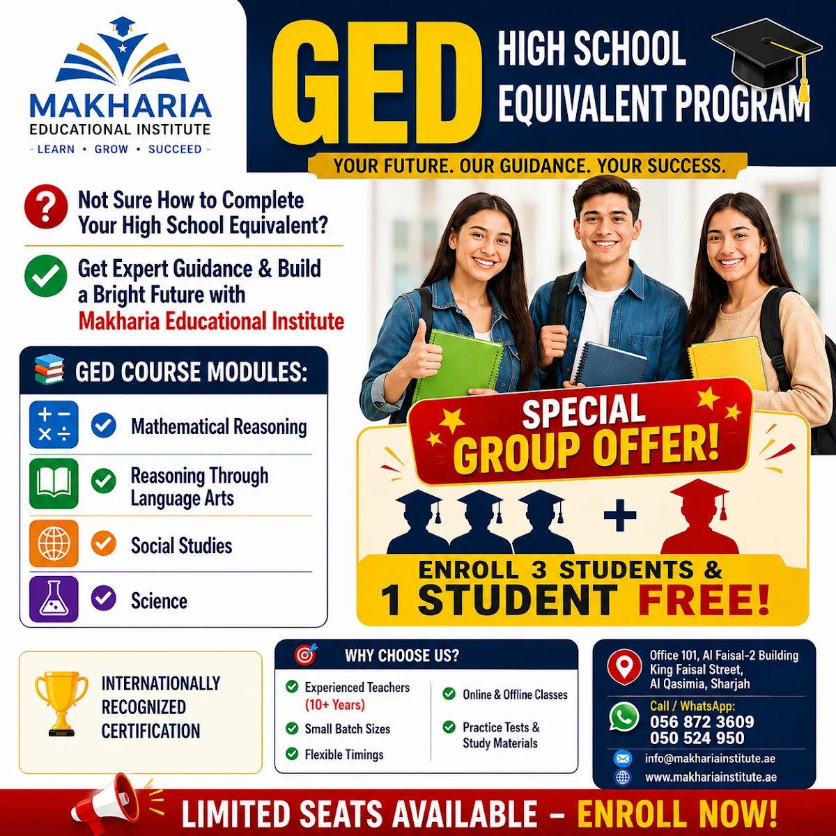 Makharia Educational Institute | Best for Pilots ( CPL ), & ( NEET, GED ,IELTS ) Students in Sharjah. - 2