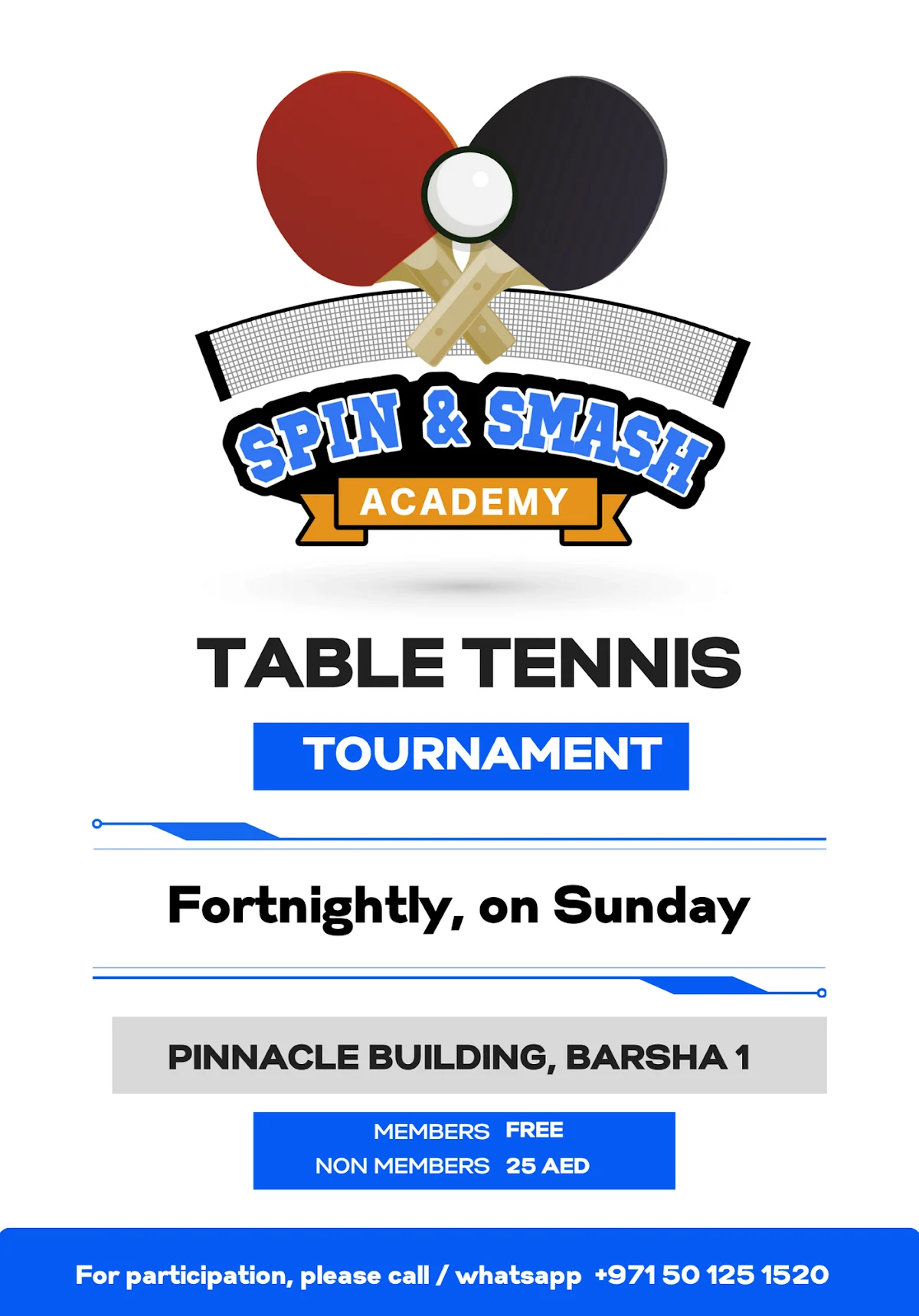 Spin and Smash Table Tennis Academy - 3